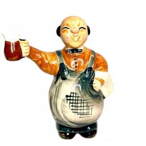 Vintage Shafford Pottery Ceramic Bartender Decanter with Stopper – Japan, 1960s